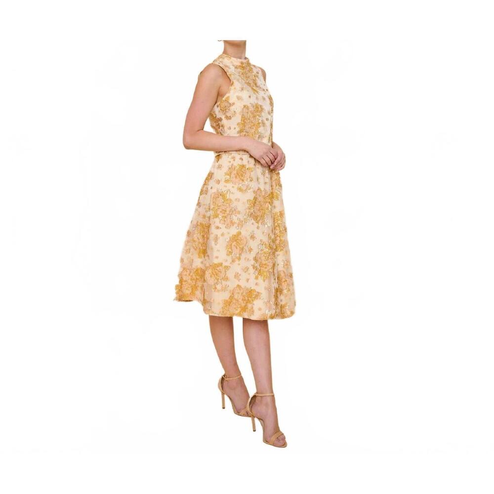 NEW FLORA BEA tulip floral skirt in beige